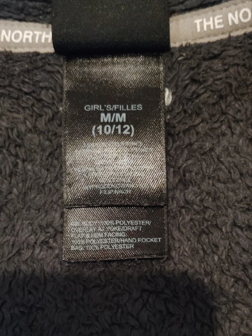 The North Face plush black
